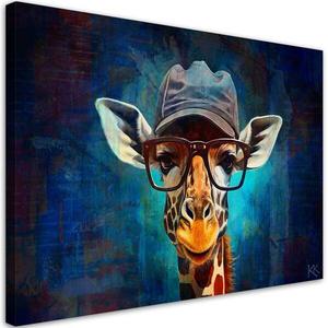 Картина арт-принт KUNSTLOFT Hipster Giraffe, синий