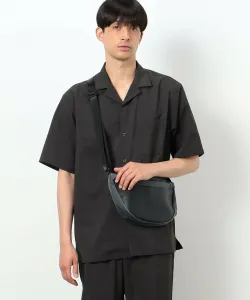 Сумка на одно плечо с тиснением из сафьяновой кожи Comme Ca Ism, цвет Charcoal