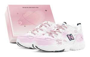 Женские кроссовки NB 608 V1 для тренировок низкие белые New Balance, розовый