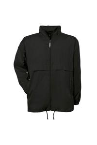 Легкая ветрозащитная, непромокаемая и водоотталкивающая куртка B&C, черный