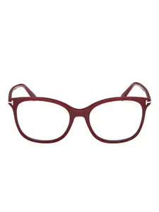 Округлые очки с петлями на дужках Tom Ford, красный