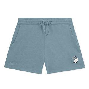 Женские шорты midweight washed fleece heartly ghost Dalix, Misty Blue