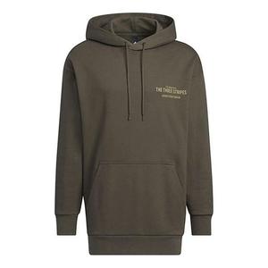 Худи adidas Solid Color Pocket Alphabet Loose Casual Hooded Long Sleeves Hoodie Men's Brown IB2736