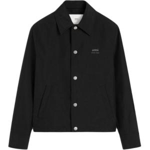 AMIPARIS Куртка Ami Paris с логотипом и прямым подолом, Black