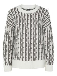 PIECES Свитер 'PCRIGMOR' в цвете Natural White