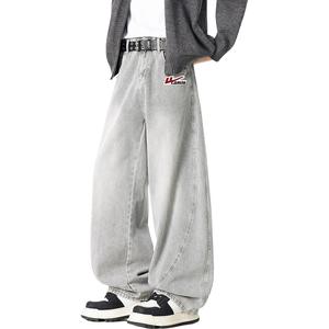 Джинсы Unisex Moderate Straight Fit WARRIOR, серый (diy badge)