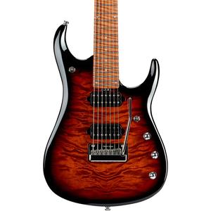 Ernie Ball Music Man JP15 7 7-струнная электрогитара со стеганым кленовым верхом Tiger Eye