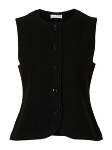 Вязаный жилет SELECTED SLFDARLA, черный