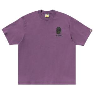 Футболка BAPE Camo Stone Ape Head Relaxed Fit Tee, Purple