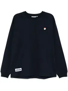 Футболка с нашивкой-логотипом Chocoolate, синий