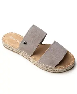 Женские слайдеры Poppie из замши Minnetonka, коричневый/бежевый