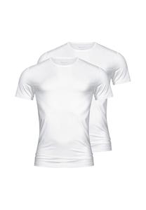 Майка/рубашка с короткими рукавами, 2 шт. сухого хлопка в упаковке mey, белый