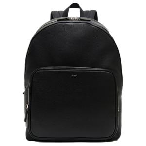 BALLY Нейлоновый рюкзак с телячьей кожей большой мужской черный, Black