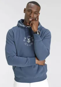 Толстовка DELMAO с капюшоном, с принтом - НОВЫЙ БРЕНД!, синий