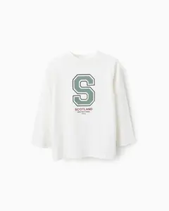 Детская футболка 100% хлопок с принтом Zippy, белый