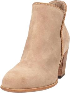 Женские ботильоны YDN с закрытым носком, задней молнией и массивным каблуком, удобные повседневные короткие зимне-осенние ботинки, размер 4-16 США, Wheat