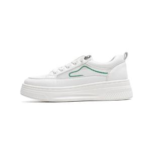 Скользоустойчивые амортизирующие низкие скейтерские кеды Women's Mulinsen, бело-серебристые