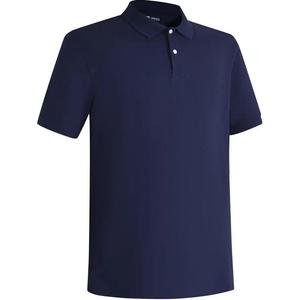 Футболка поло мужская синяя черная DECATHLON