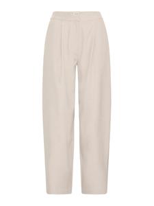 ICHI Брюки-багги с плиссировкой 'IHFAVA' в бежевом цвете
