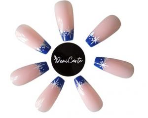 Искусственные ногти «Рождественская зима», 24 шт. Deni Carte