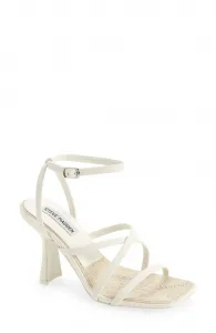 Сандалии Blessing из белой кожи с открытой пяткой, модель ZAP738 Steve Madden