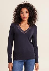Топ Breal Long sleeved top, Bleu Foncé/Dark Blue