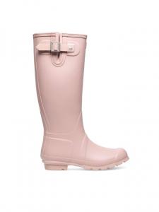 Сапоги резиновые высокие Hunter с регулировкой, розовый