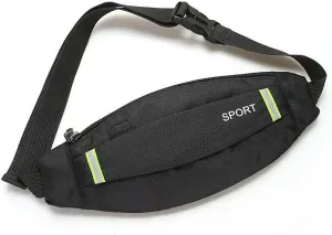 NCDUANSAN Водонепроницаемая, прочная поясная сумка для бега, для мобильных телефонов, для марафона, фитнеса, спорта (черная) для мужчин и женщин.