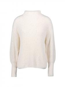 Вязаный свитер с пайетками в цвете Кремово-белый Zero