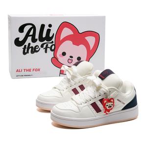 Скользоустойчивые, износостойкие, легкие, дышащие низкие кеды для скейтбординга унисекс с коробкой ALI THE FOX, Cinnabar (Gift For Ahri)