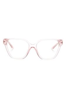 Очки в геометричной оправе Versace Eyewear, розовый
