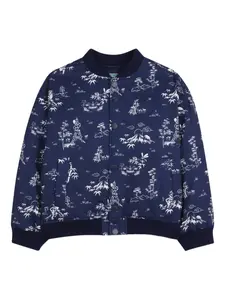 Бомбер с принтом Kenzo Kids, синий