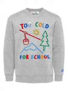 Толстовка Too Cold с графичным принтом Mc2 Saint Barth Kids, серый