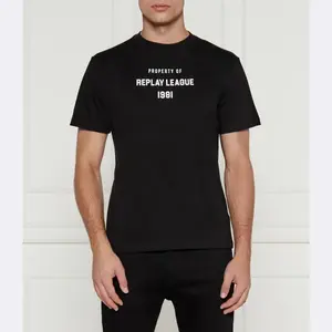 Футболка стандартного кроя Replay, черный