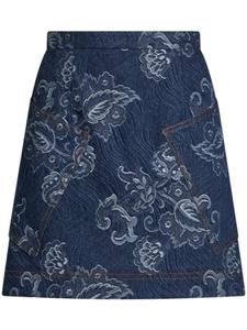 Джинсовая мини-юбка ETRO, синий