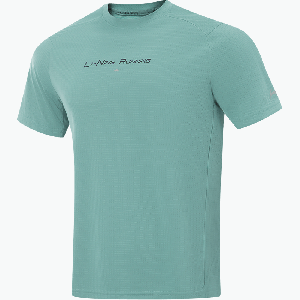 Футболка Li-Ning с коротким рукавом мужская, mystic spring зеленый