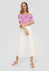 Топ IM SLIM FIT MIT CARMEN-AUSSCHNITT s.Oliver, светло-розовый