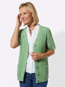 Ажурный кардиган в меланжевом цвете яблочно-экрю WITT WEIDEN