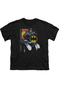 Футболка детская с коротким рукавом Batman Bat Racing Gildan, черный