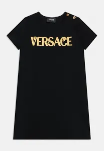 Платье punto milano, трикотажное платье Versace, Nero