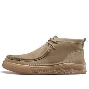 Мужские туфли 2024 зима British Vintage повседневные высокие кроссовки модные мужские ботинки до щиколотки YEARCON, хаки
