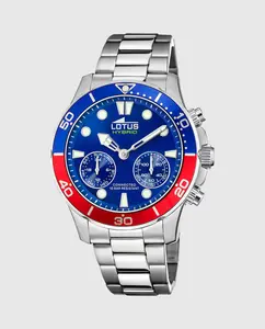 Мужские часы 18800/4 Connected из серебристой стали LOTUS, серебряный