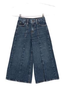 Широкие брюки со вставками Emporio Armani Kids, синий