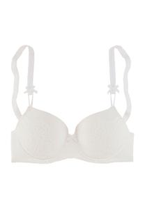 Женский бюстгальтер на косточках Aurora с цветочной вышивкой LASCANA, цвет Cream