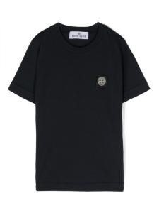 Stone Island Junior футболка с нашивкой Compass, синий