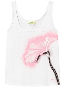 Майка TWINSET с цветочным принтом, белый