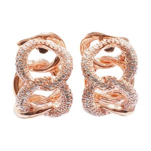 Apm Monaco Серьги из стерлингового серебра 925 пробы для женщин rose gold