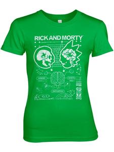 Футболка Nobody Exists On Purpose Girly Tee Rick and Morty, зеленый