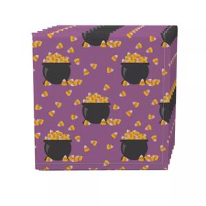 Набор салфеток, 100 % полиэстер, набор из 4 шт., 18x18 дюймов Pot of Candy Corn