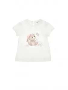 Футболка с принтом st.rabby Monnalisa, Panna